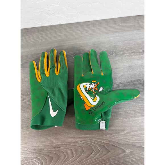 Nike Vapor Knit 4.0 Oregon Ducks x Disney Donald Duck Football Gloves 2XL- NWOT - Picture 1 of 5